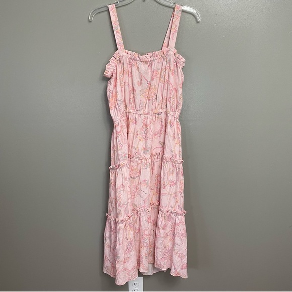 Tommy Hilfiger Womens Marlo Pink Paisley Calf Daytime Midi Dress NWT size 6 - Picture 6 of 11